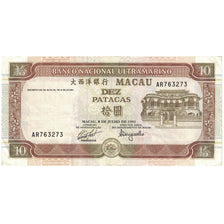 Geldschein, Macau, 10 Patacas, 1991, 1991-08-01, KM:65a, SS