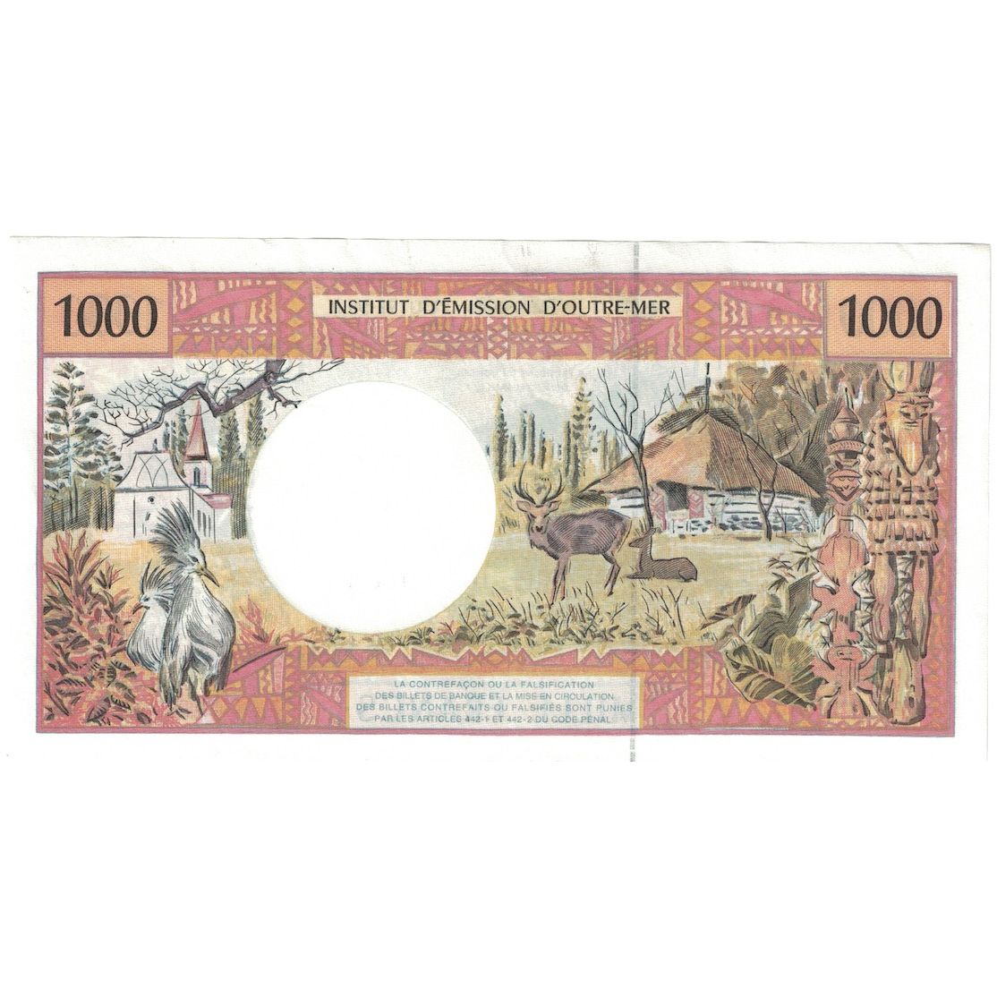 Billet, French Pacific Territories, 1000 Francs, Undated (1996), KM:2a, SUP+