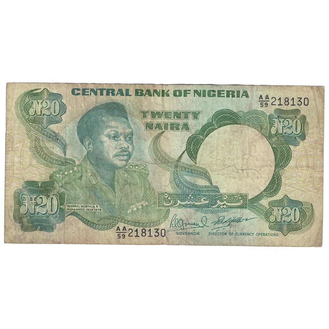 Geldschein, Nigeria, 20 Naira, Undated (1984- ), 2001-2005, KM:26b, SGE