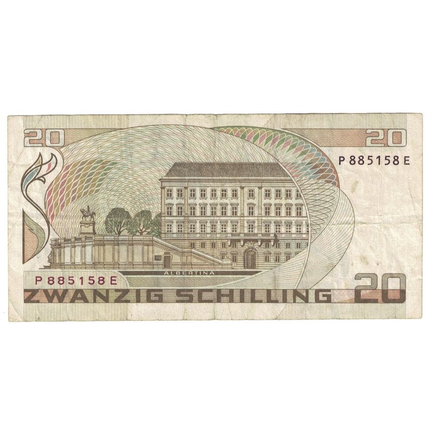 Banknote, Austria, 20 Schilling, 1988, 1986-10-01, KM:148, VF(20-25)