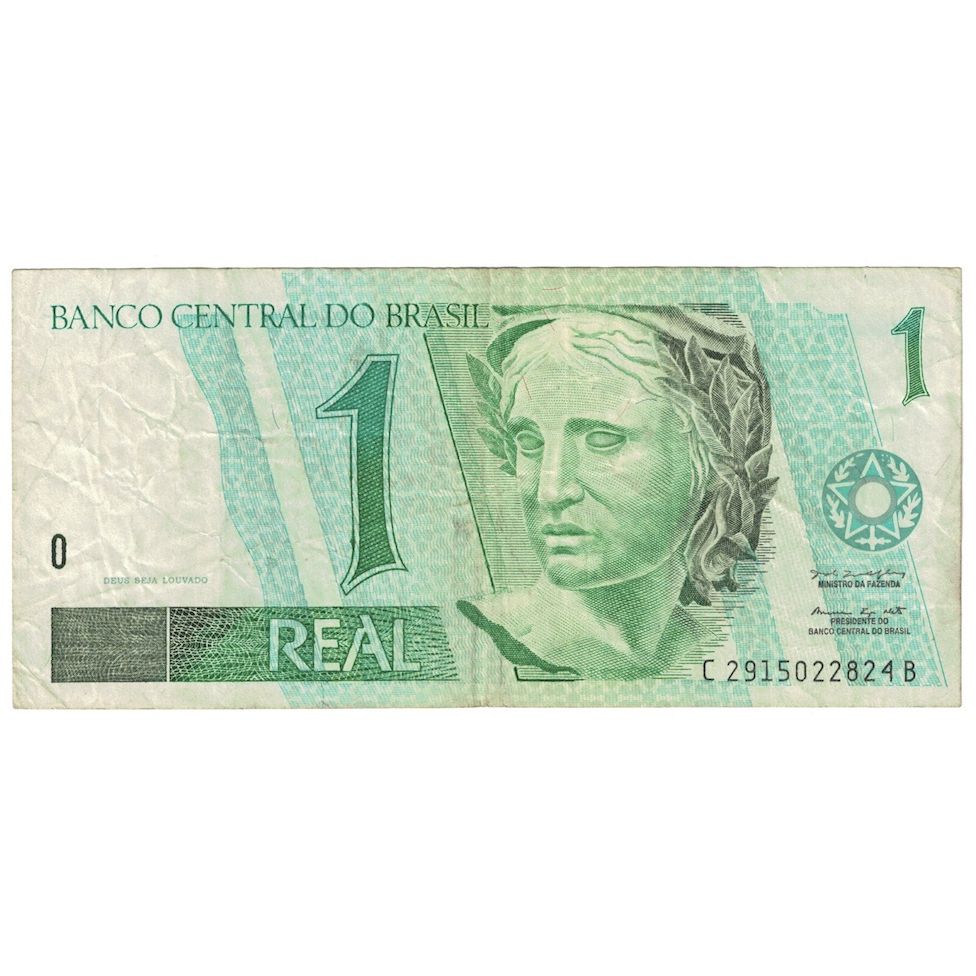Nota, Brasil, 1 Réal, Undated (1997- ), KM:243Af, VF(20-25)