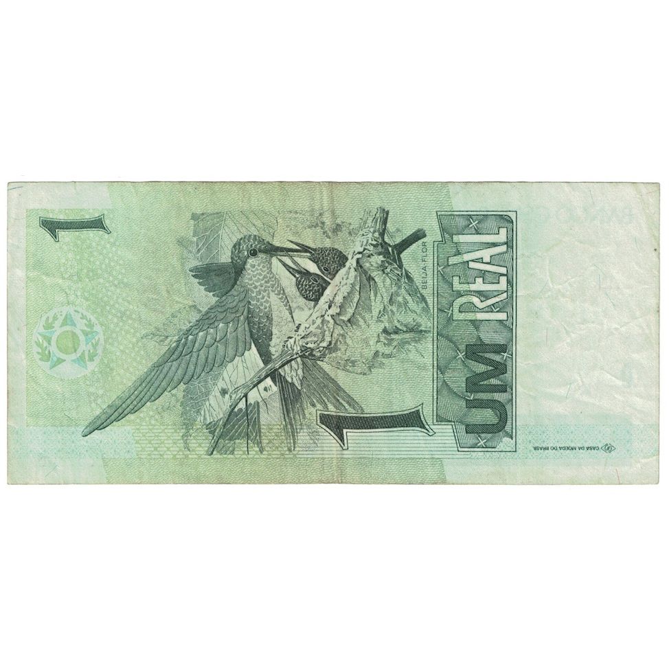 Nota, Brasil, 1 Réal, Undated (1997- ), KM:243Af, VF(20-25)