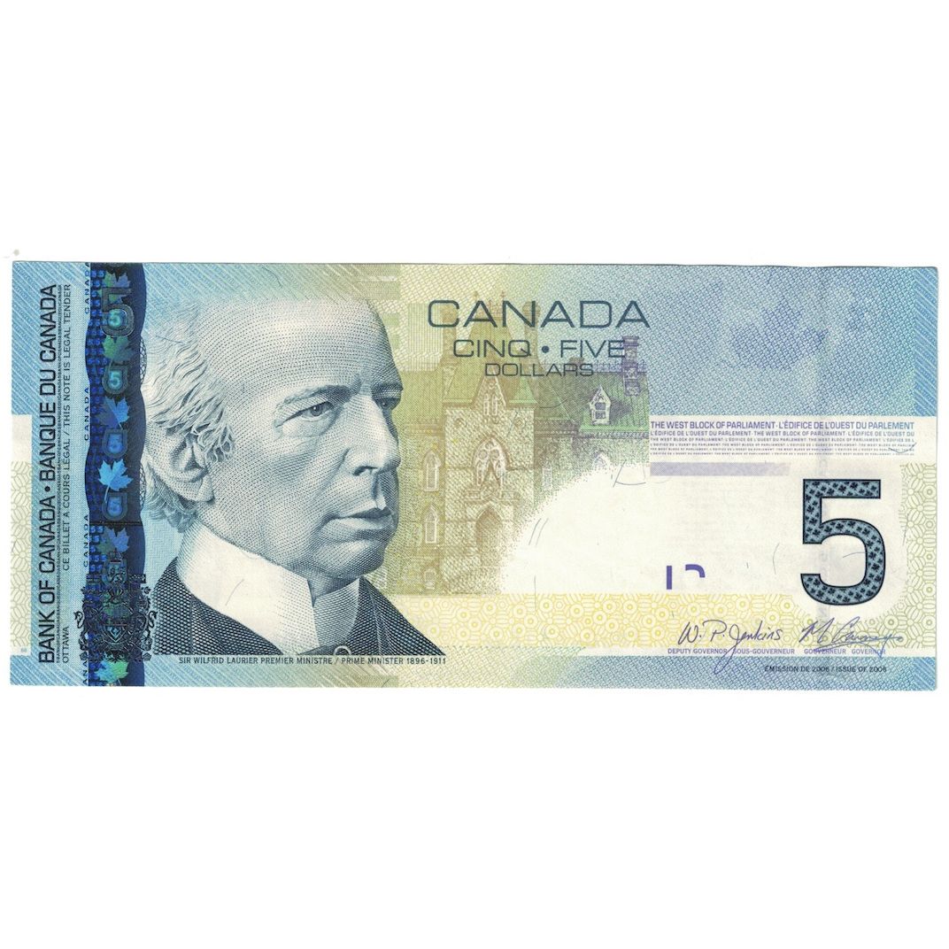 Geldschein, Kanada, 5 Dollars, 2006-, KM:101Aa, UNZ-