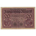 Banknote, Germany, 20 Mark, 1918, 1918-02-20, KM:57, VF(20-25)