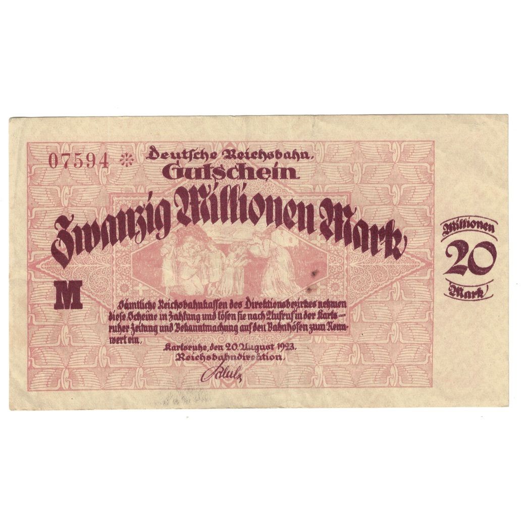 Geldschein, Deutschland, 20 Millionen Mark, 1923, 1923-08-20, SS