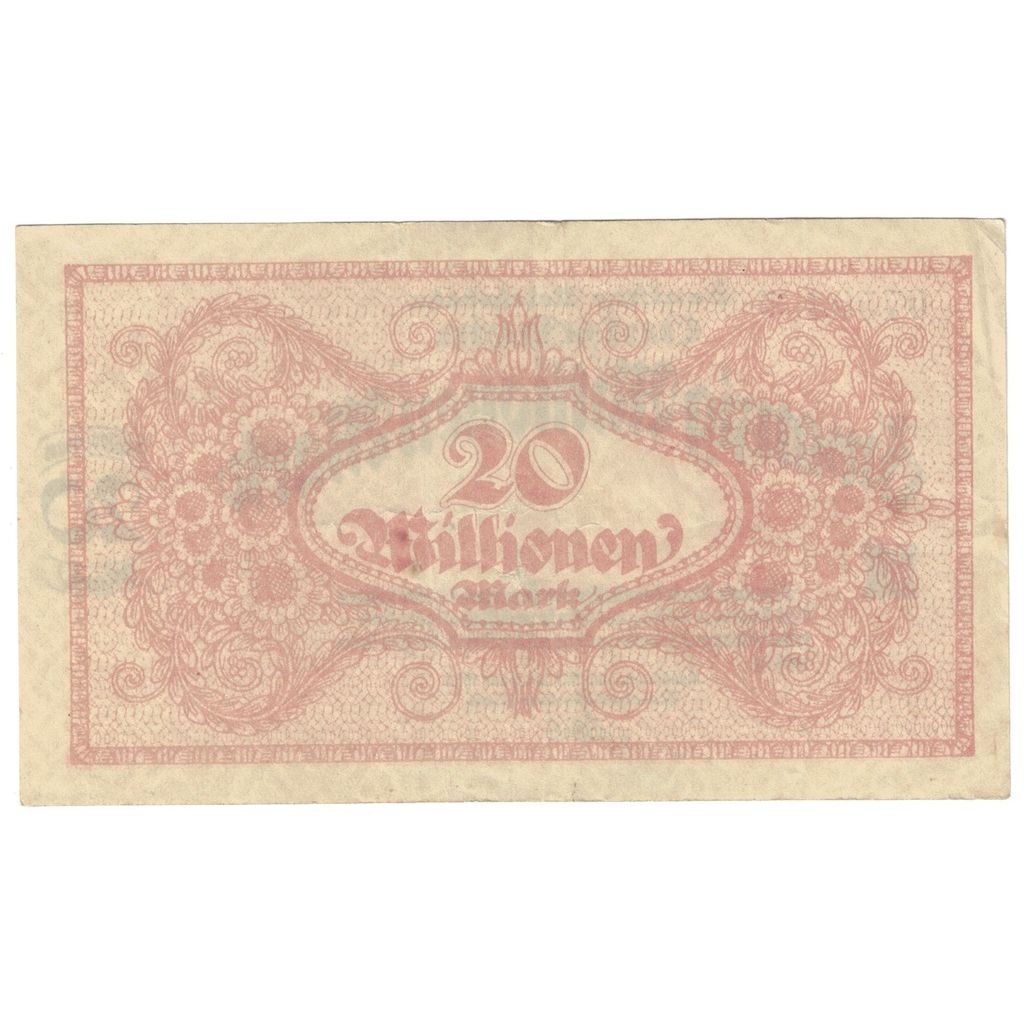 Geldschein, Deutschland, 20 Millionen Mark, 1923, 1923-08-20, SS