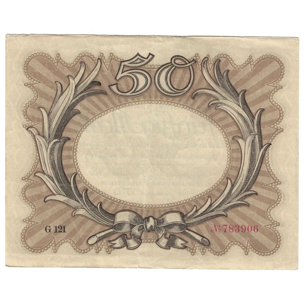 Banknote, Germany, 50 Mark, 1918, 1918-11-30, KM:65, EF(40-45)
