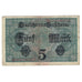 Banconote, Germania, 5 Mark, 1917, 1917-08-01, KM:56a, B