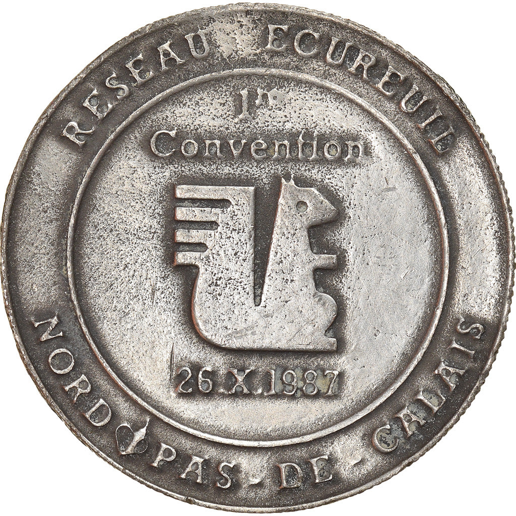 Francia, Token, Savings Bank, 1 Ecu Caisse d'Epargne Ecureuil