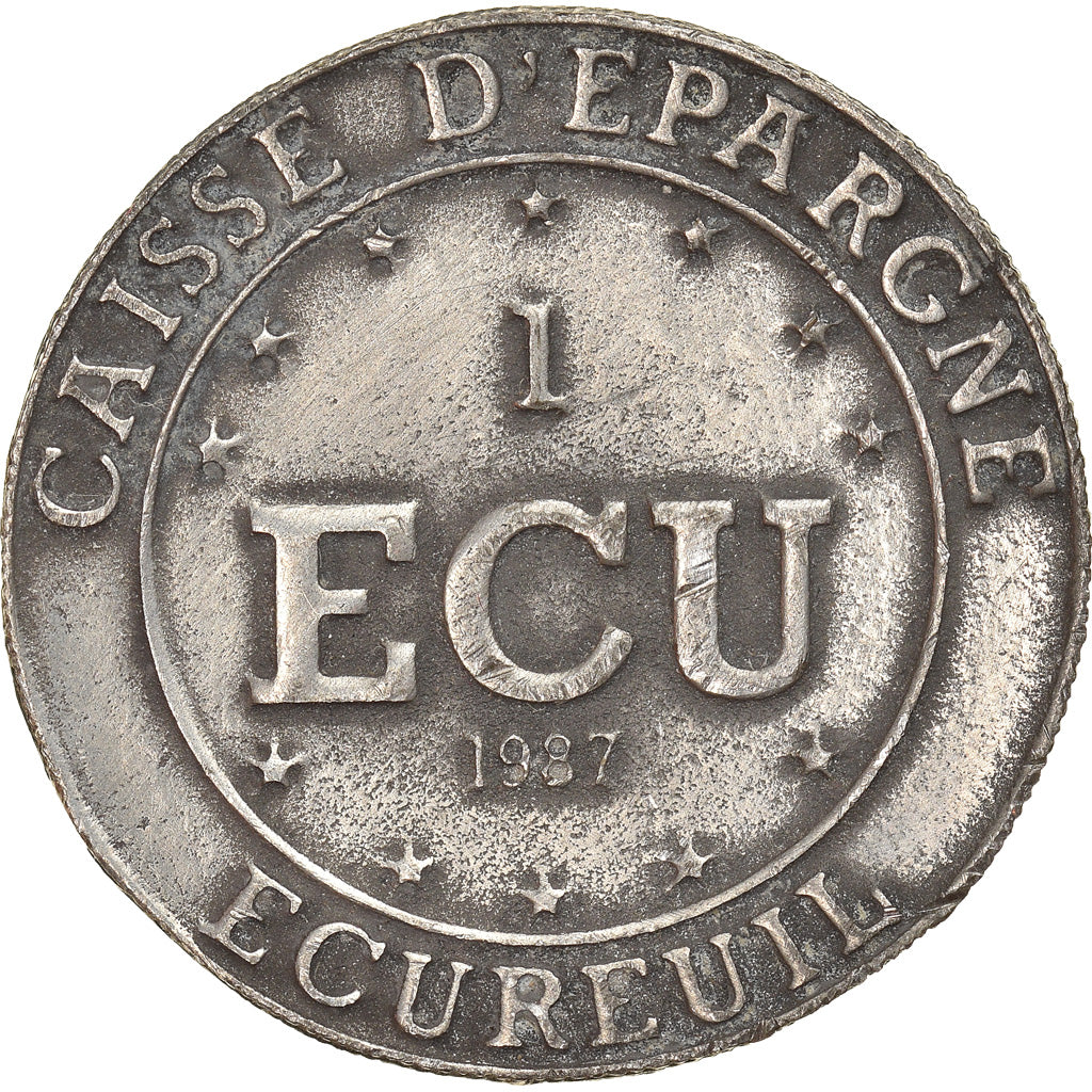 Francia, Token, Savings Bank, 1 Ecu Caisse d'Epargne Ecureuil