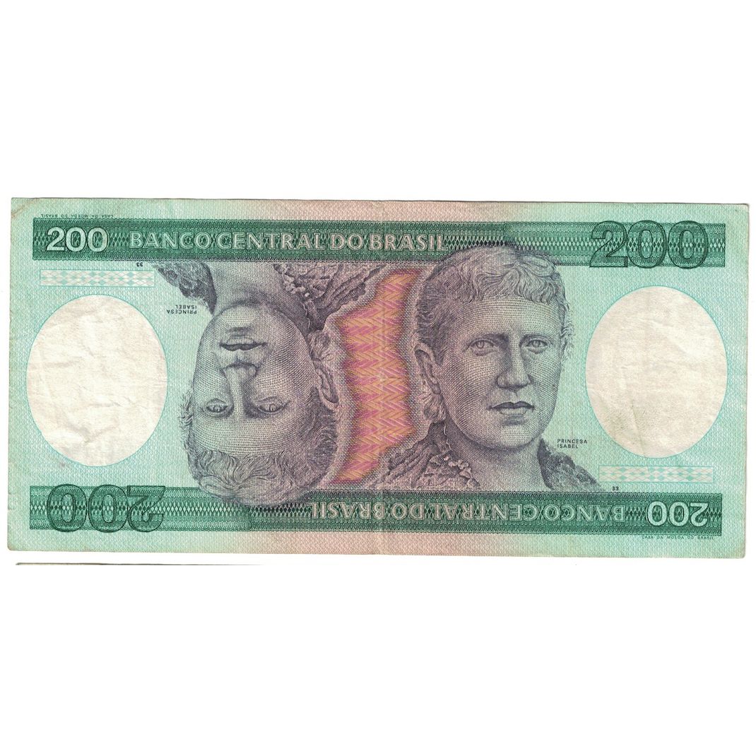 Nota, Brasil, 200 Cruzeiros, Undated (1981-84), KM:199a, F(12-15)