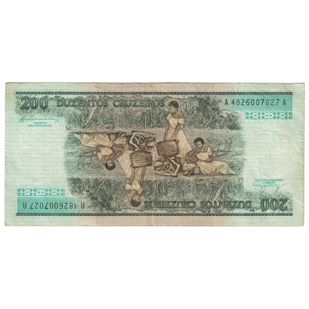 Nota, Brasil, 200 Cruzeiros, Undated (1981-84), KM:199a, F(12-15)