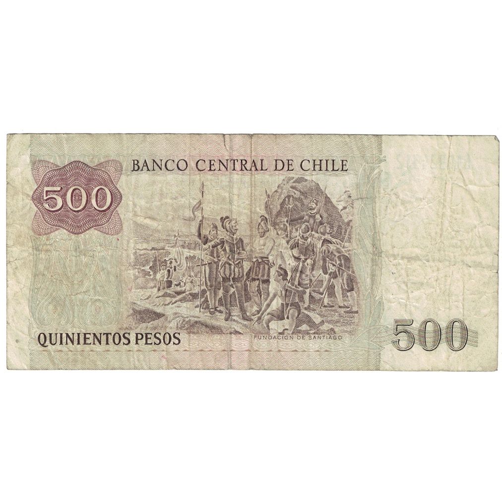 Billete, 500 Pesos, 1994, Chile, KM:153e, RC