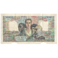 Frankreich, 5000 Francs, Empire Français, 1947, 1947-06-12, S, Fayette:47.60
