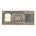 Banknot, India, 10 Rupees, KM:59a, AU(50-53)