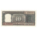 Banconote, India, 10 Rupees, KM:59a, BB+