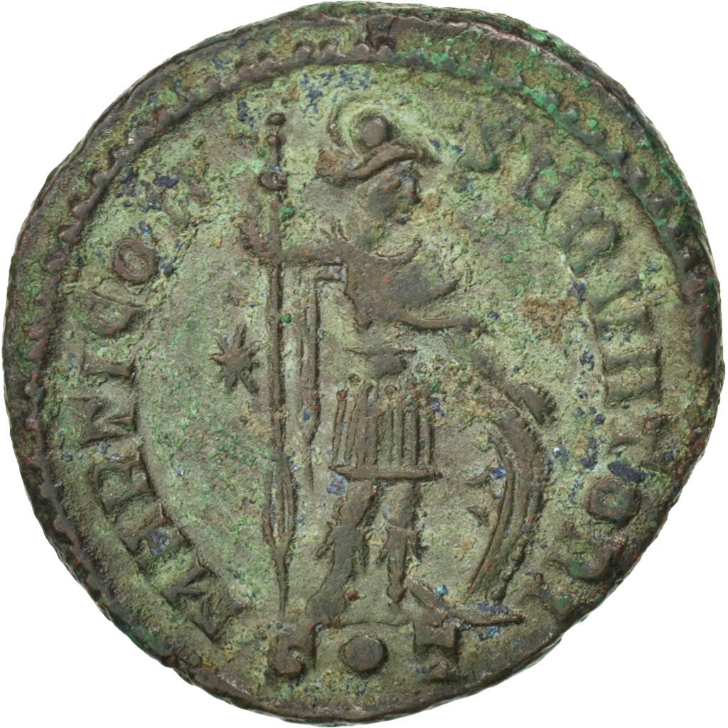Licinius I, Nummus, Ticinum, AU(55-58), Copper, Cohen #138, 3.20