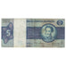 Nota, Brasil, 5 Cruzeiros, UNDATED (1970-80), KM:192b, F(12-15)