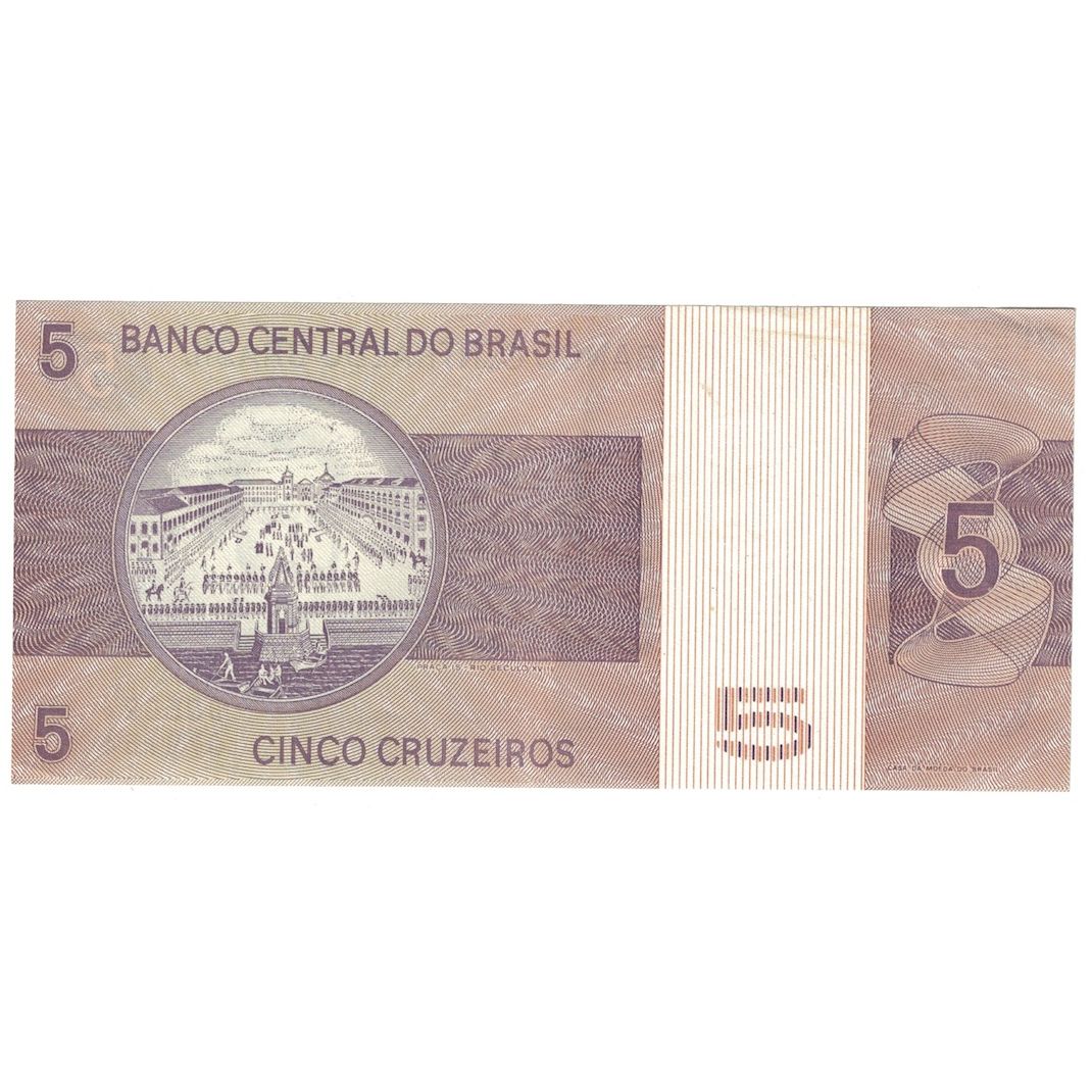 Banconote, Brasile, 5 Cruzeiros, UNDATED (1970-80), KM:192a, BB