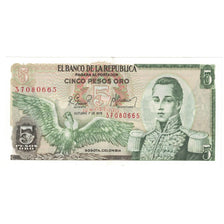 Billet, Colombie, 5 Pesos Oro, 1978, 1978-10-01, KM:406f, TTB