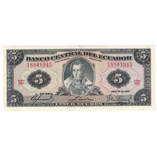 Banknote, Ecuador, 5 Sucres, 1977, 1977-04-29, KM:108a, EF(40-45)