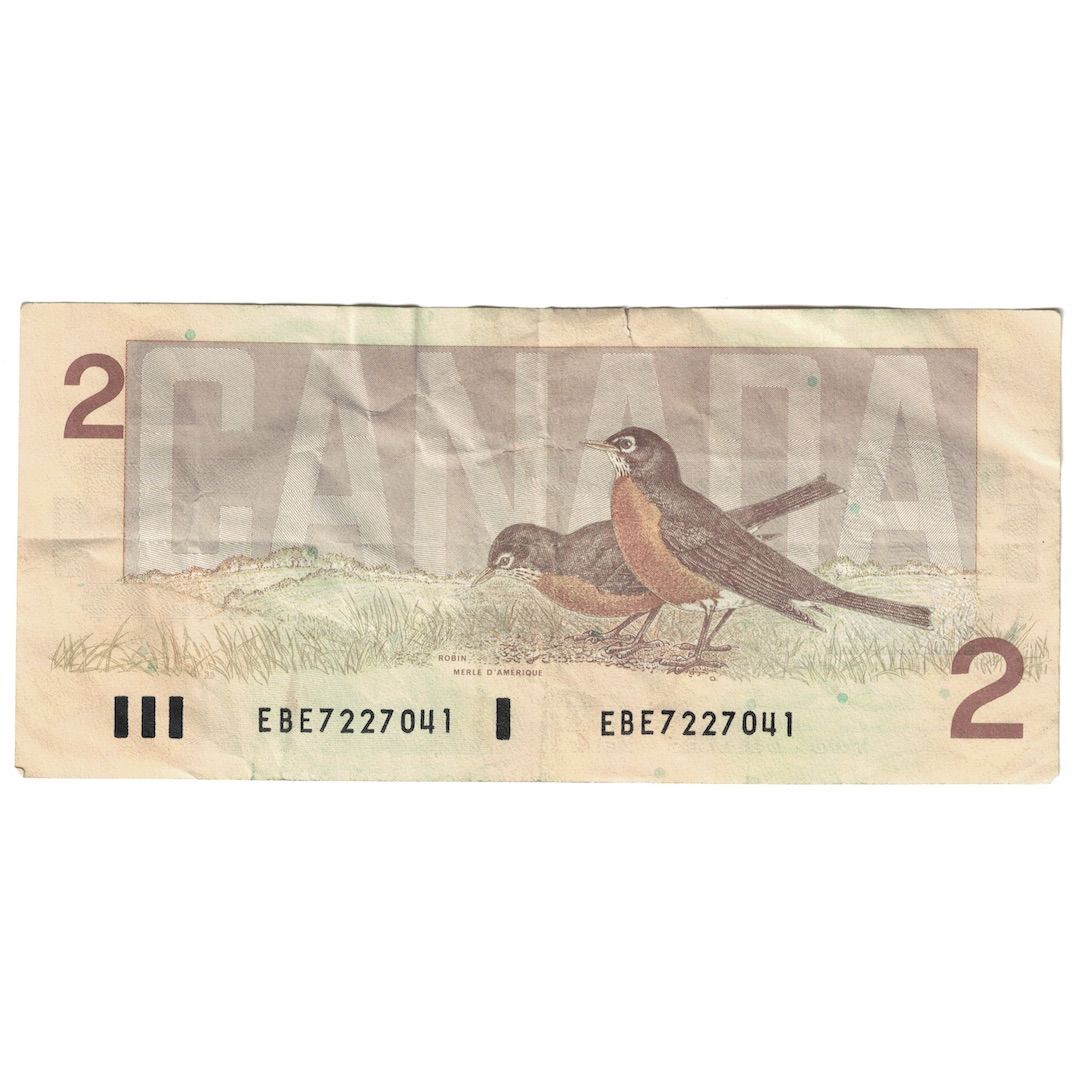 Banknot, Canada, 2 Dollars, 1986, KM:94b, VF(30-35)