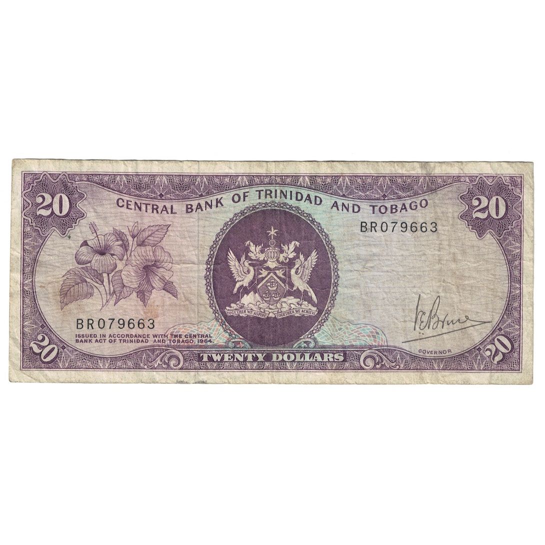 Banconote, TRINIDAD E TOBAGO, 20 Dollars, 1977, KM:33a, B