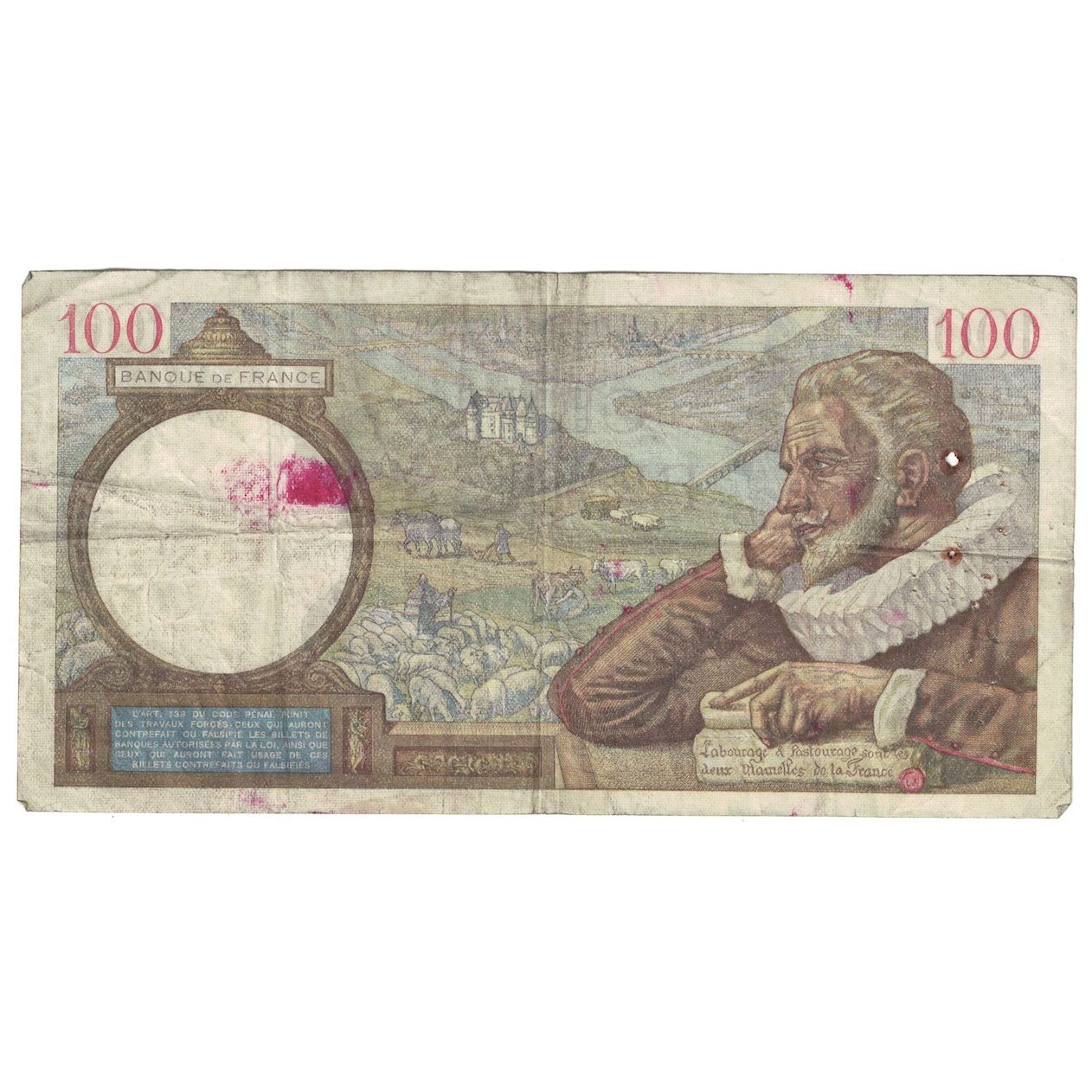 Frankreich, 100 Francs, Sully, 1939, 1939-09-21, SGE, Fayette:26.07, KM:94