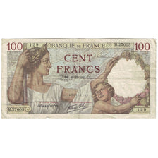 Francia, 100 Francs, Sully, 1941, 1941-12-18, B+, Fayette:26.57, KM:94