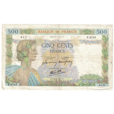 Francja, 500 Francs, La Paix, 1941, 1941-04-30, F(12-15), Fayette:32.15, KM:95b
