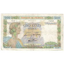 Francia, 500 Francs, La Paix, 1941, 1941-04-30, RC+, Fayette:32.15, KM:95b