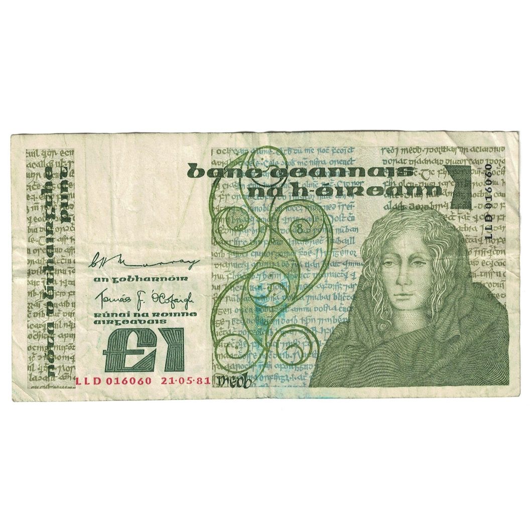 Banconote, Irlanda - Repubblica, 1 Pound, 1981, 1981-05-21, KM:70b, B+