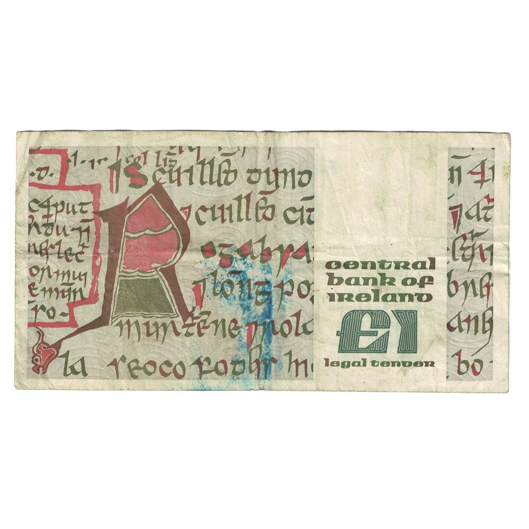 Banconote, Irlanda - Repubblica, 1 Pound, 1981, 1981-05-21, KM:70b, B+