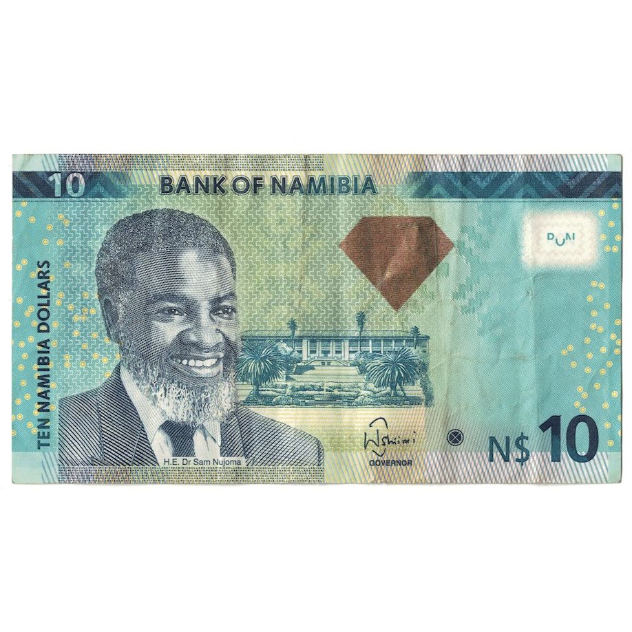 Nota, Namíbia, 10 Namibia dollars, 2013, EF(40-45)