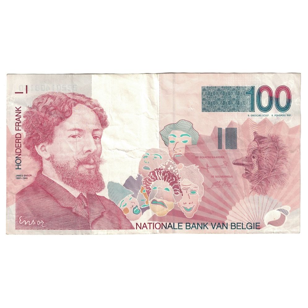 Geldschein, Belgien, 100 Francs, Undated (1995-2001), KM:147, S+
