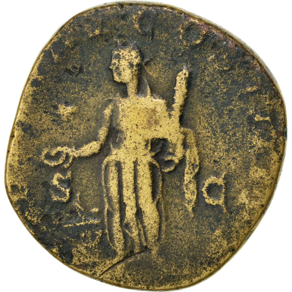 Elagabalus, Dupondius, VF(30-35), Copper, Cohen #213, 9.20