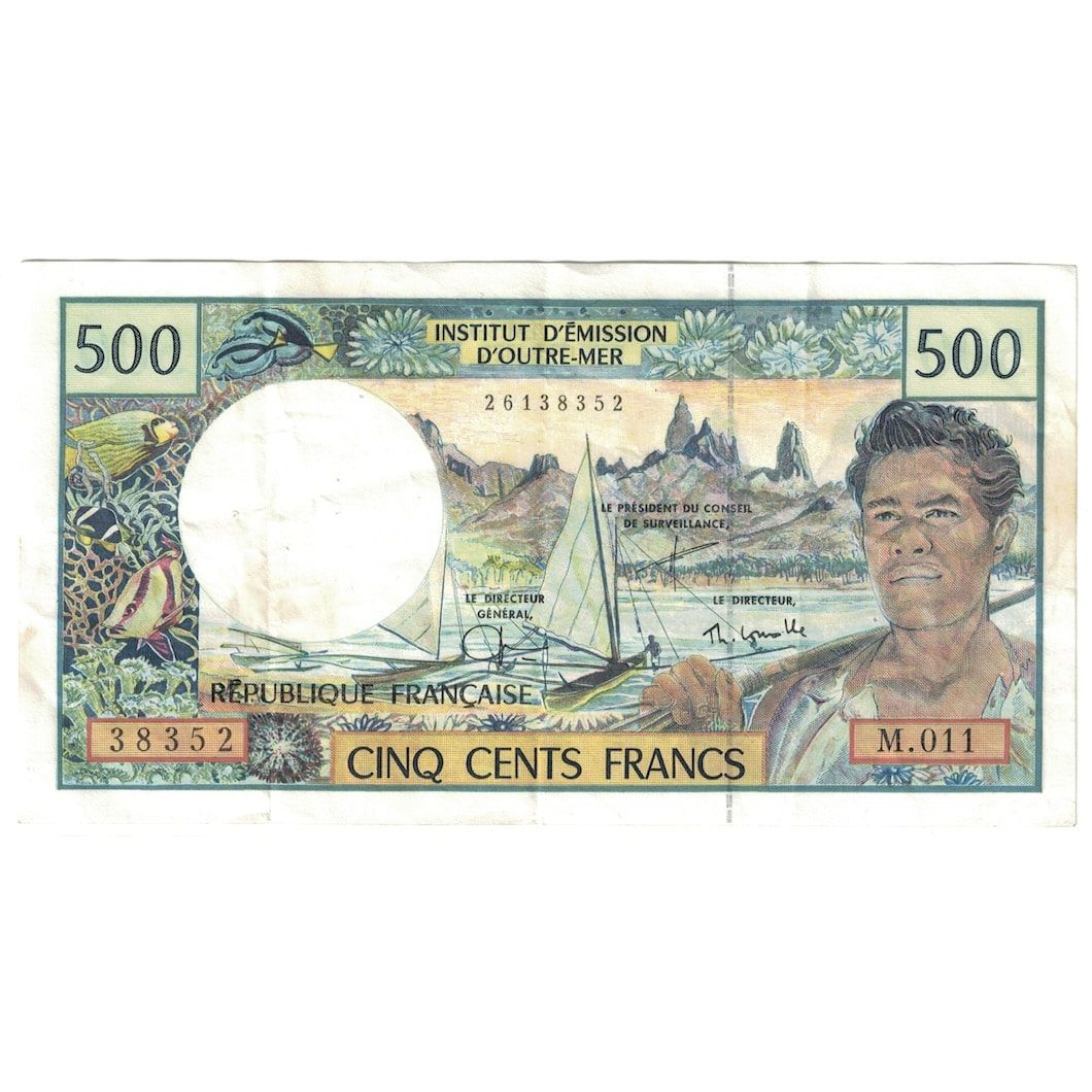 Billet, French Pacific Territories, 500 Francs, 1992, Undated (1992), KM:1b, TTB