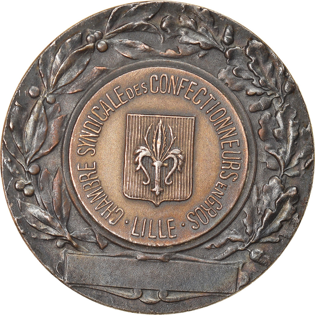 Francja, Medal, Chambre Syndicale des Confectionneurs en Gros, Lille, Bottée