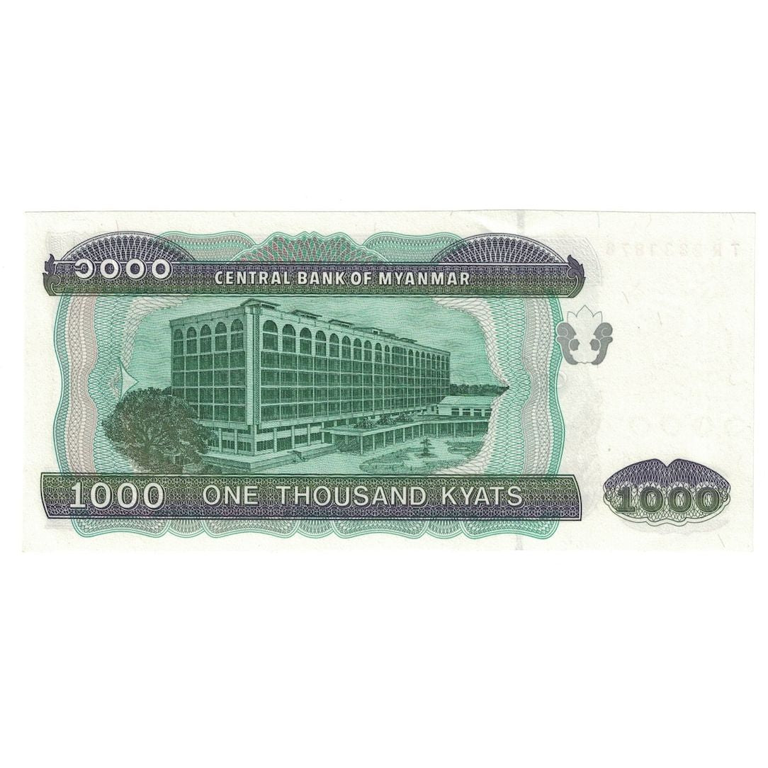 Banconote, Myanmar, 1000 Kyats, Undated (2004), KM:80, FDS