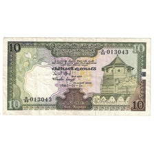 Banknote, Sri Lanka, 10 Rupees, 1982, 1982-01-01, KM:92a, F(12-15)