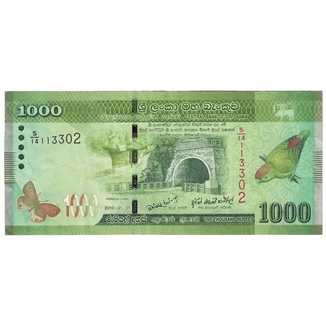 Banconote, Sri Lanka, 1000 Rupees, 2010, 2010-01-01, KM:127a, BB+