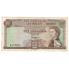 Banconote, Jersey, 10 Shillings, Undated (1963), KM:7a, B+