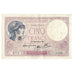 France, 5 Francs, Violet, 1939, 1939-09-28, TTB, Fayette:4.10, KM:83