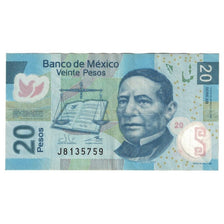 Banconote, Messico, 20 Pesos, 2016, 2016-07-12, MB+