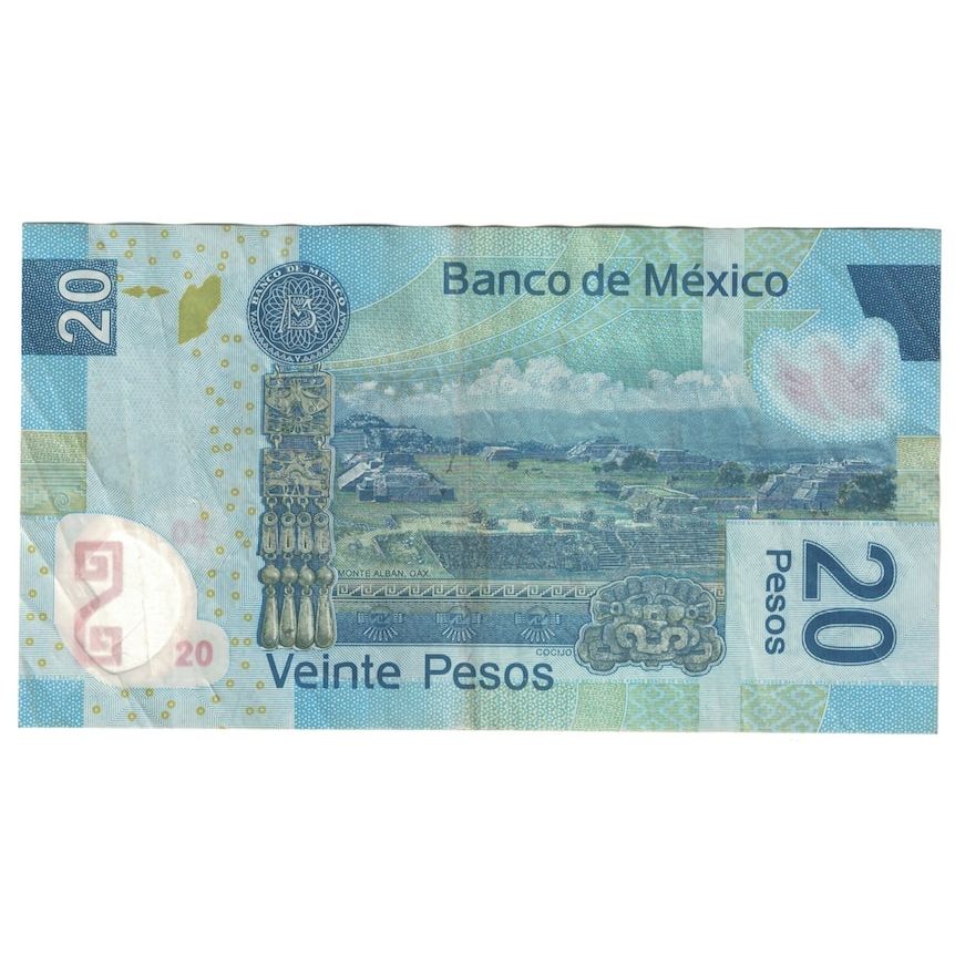 Banconote, Messico, 20 Pesos, 2016, 2016-07-12, MB+