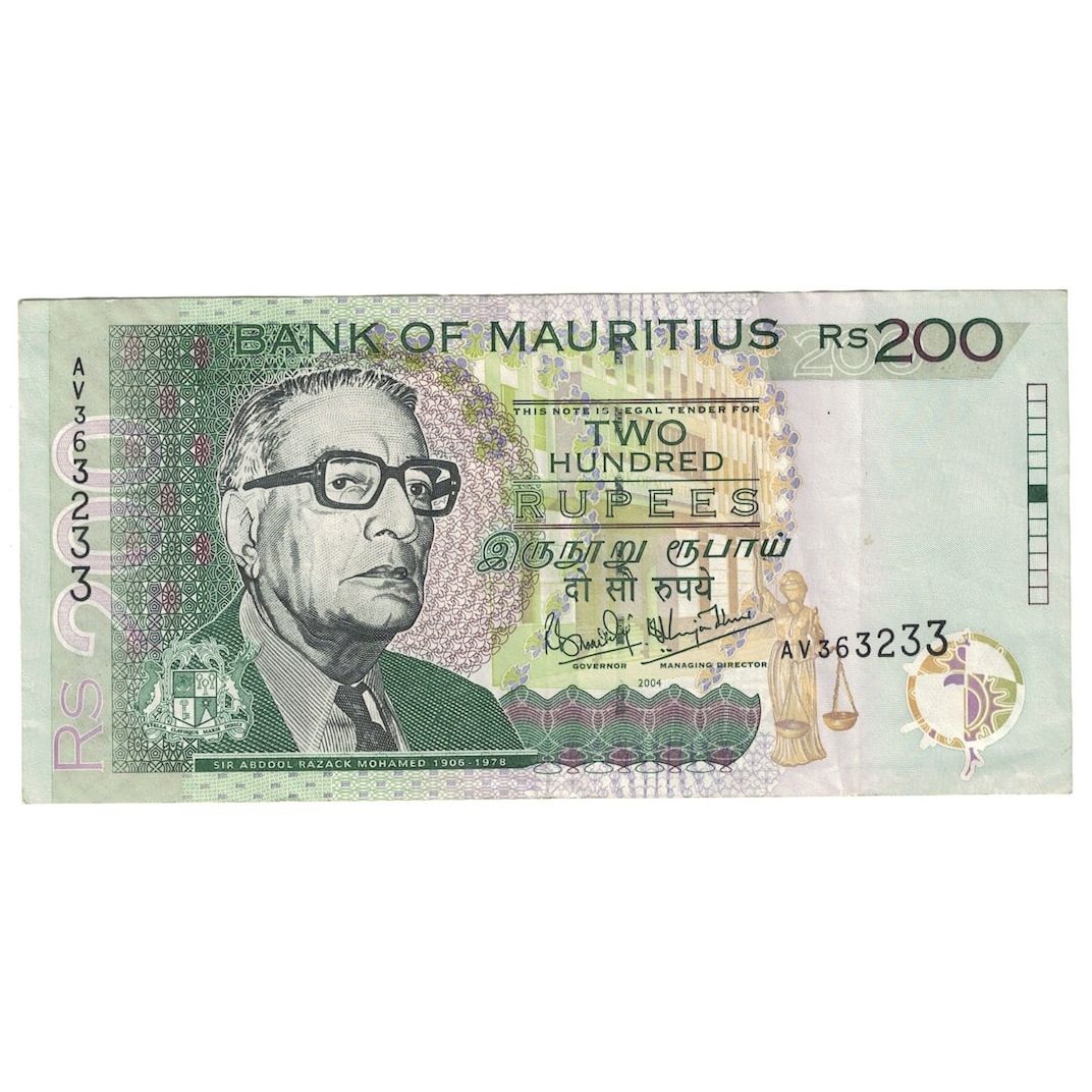 Geldschein, Mauritius, 200 Rupees, 2004, KM:57a, SS+