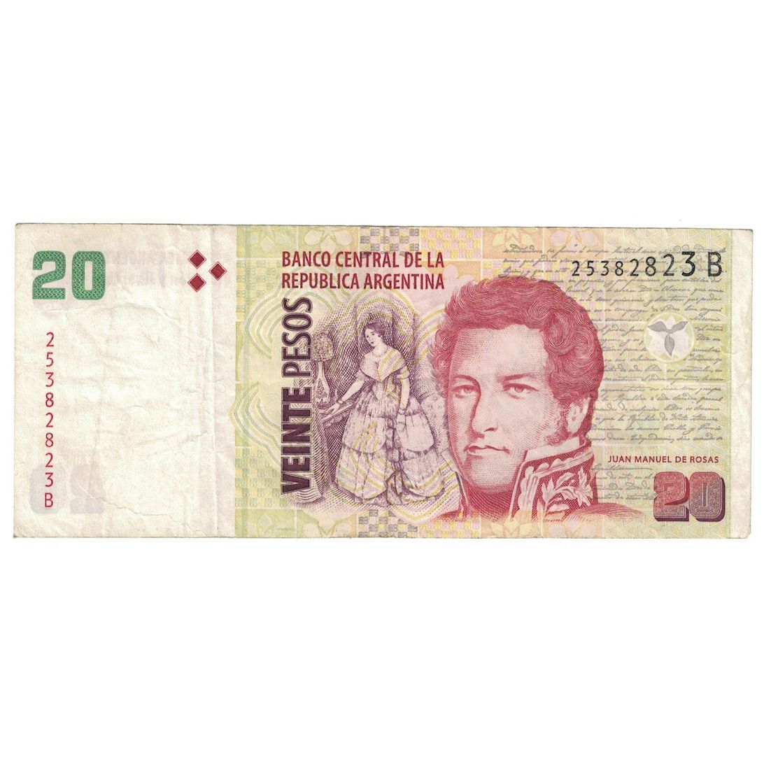 Banconote, Argentina, 20 Pesos, 1999-2003, KM:349, MB+