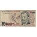 Nota, Brasil, 10,000 Cruzeiros, 1992, KM:233b, VG(8-10)