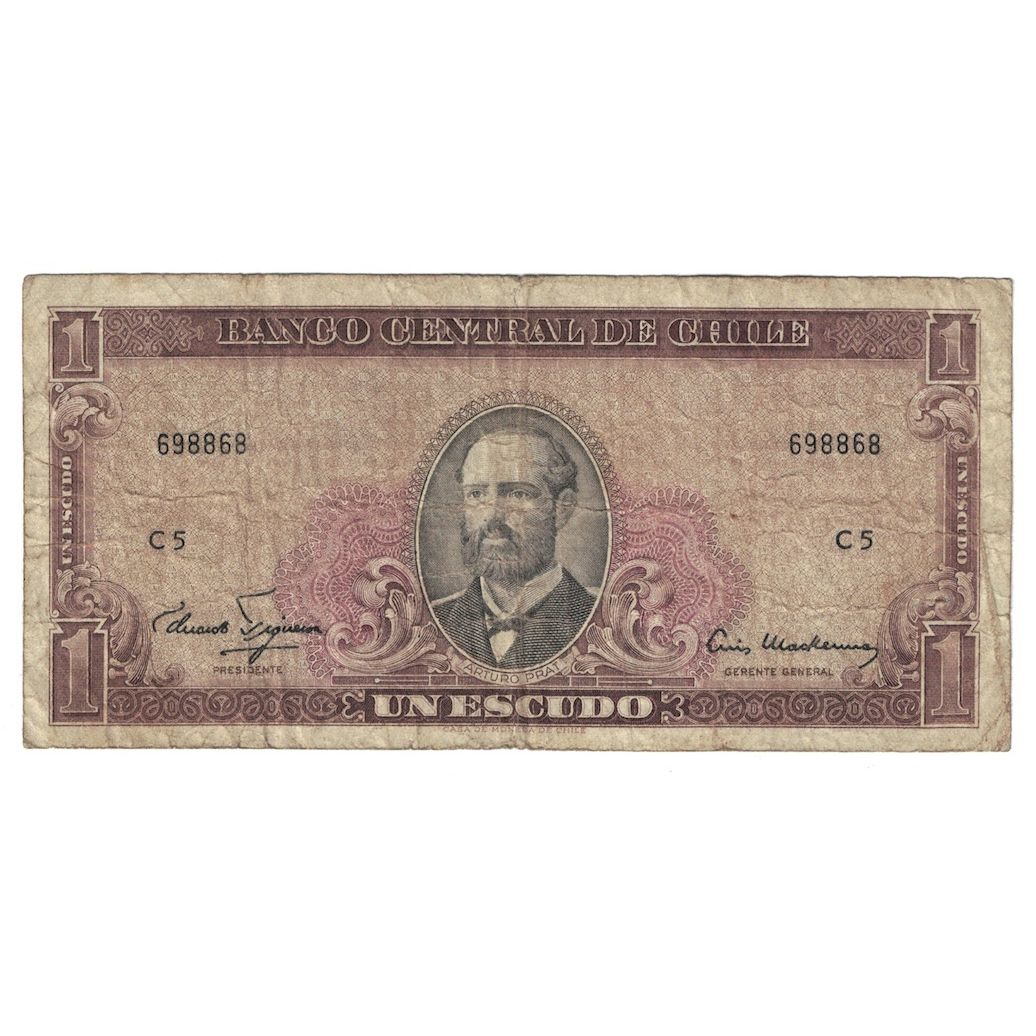 Banconote, Cile, 1 Escudo, Undated (1962-75), KM:135d, B