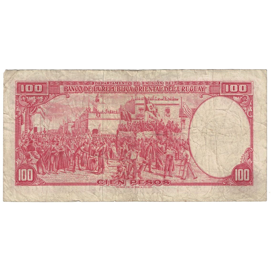 Geldschein, Uruguay, 100 Pesos, 1939-1966, KM:39c, SGE